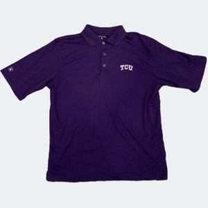 Tcu Horned Frogs Ncaa X Antigua Polo Shirt Men’s … - image 1